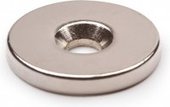 Неодимовый магнит диск 20х3 мм с зенковкой 4.5/7.5 мм